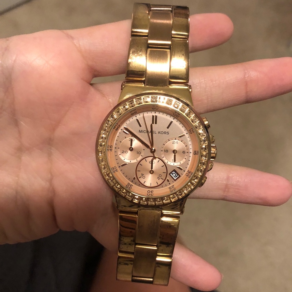 Rose gold Michael Kors watch - used
